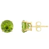 Cheapest ❤️ 14K Yellow Gold 7mm Round Peridot Stud Earrings by Belk & Co. 💯