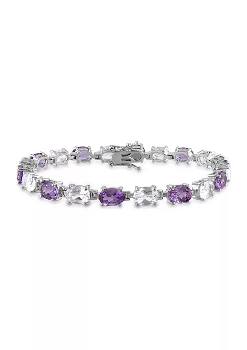 Wholesale ๐ฅ Lab Created 19.70 ct. t.g.w. Amethyst and Created White Sapphire Oval Link Bracelet in Sterling Silver by Belk & Co. โค๏ธ 1 Wholesale ๐ฅ Lab Created 19.70 ct. t.g.w. Amethyst and Created White Sapphire Oval Link Bracelet in Sterling Silver by Belk & Co. โค๏ธ