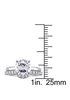 Best Sale 🔥 2.8 ct. t.w. Lab Created White Sapphire 2 Piece Bridal Set in 10K White Gold by Belk & Co. 👏 -DealsBelk & Co. Store Belk 2507