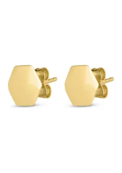 Deals 🤩 14KY HEXAGON POST EARRING by Belk & Co. 👍 -DealsBelk & Co. Store Belk 25084