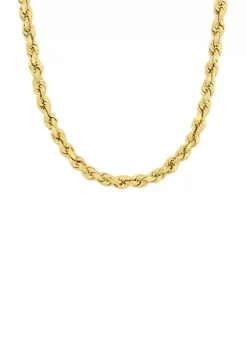 Wholesale 👍 18 Inch Rope Chain Necklace in 14K Yellow Gold by Belk & Co. ✨