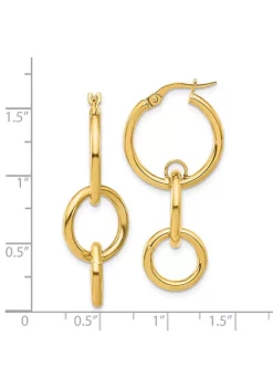 Budget 🥰 14K Yellow Gold Polished Double Round Hoop Earrings by Belk & Co. 🌟 -DealsBelk & Co. Store Belk 25115