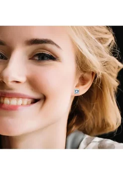 Wholesale ⭐ 6 CT TGW Blue Topaz - Sky Earrings Silver by Belk & Co. ✨ -DealsBelk & Co. Store Belk 25270