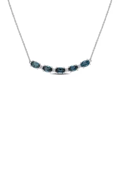 Discount ๐ฏ 2.5 ct. t.w. London Blue Topaz and 1/7 ct. t.w. Diamond Bar Necklace in 14K White Gold by Belk & Co. โ 5 Discount ๐ฏ 2.5 ct. t.w. London Blue Topaz and 1/7 ct. t.w. Diamond Bar Necklace in 14K White Gold by Belk & Co. โ -DealsBelk & Co. Store Belk 25300