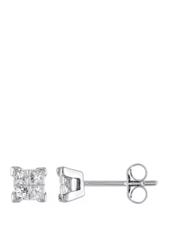 Flash Sale ๐ 1/2 ct. t.w. Princess Cut Diamond Stud Earrings in 10k White Gold by Belk & Co. ๐ 5 Flash Sale ๐ 1/2 ct. t.w. Princess Cut Diamond Stud Earrings in 10k White Gold by Belk & Co. ๐ -DealsBelk & Co. Store Belk 25303