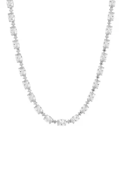 Buy 🥰 Lab Created White Sapphire Necklace in Sterling Silver by Belk & Co. 🥰