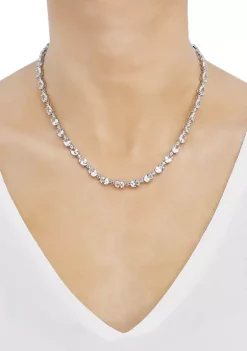 Buy 🥰 Lab Created White Sapphire Necklace in Sterling Silver by Belk & Co. 🥰 -DealsBelk & Co. Store Belk 25335