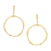 Cheap ❤️ Twist Tube Drop with Bar Topper Earrings in 10K Yellow Gold by Belk & Co. 💯