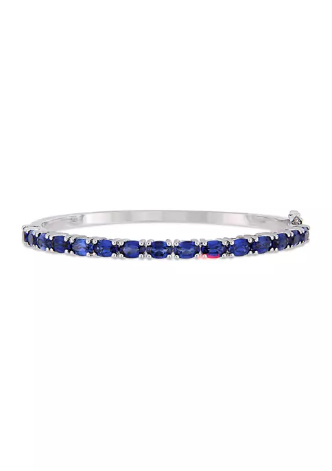 Best Sale ๐ Lab Created 8.25 ct. t.g.w. Oval-Cut Created Blue Sapphire Bangle in Sterling Silver by Belk & Co. ๐คฉ 1 Best Sale ๐ Lab Created 8.25 ct. t.g.w. Oval-Cut Created Blue Sapphire Bangle in Sterling Silver by Belk & Co. ๐คฉ
