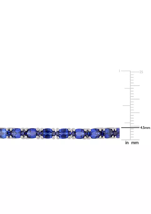 Best Sale ๐ Lab Created 8.25 ct. t.g.w. Oval-Cut Created Blue Sapphire Bangle in Sterling Silver by Belk & Co. ๐คฉ 2 Best Sale ๐ Lab Created 8.25 ct. t.g.w. Oval-Cut Created Blue Sapphire Bangle in Sterling Silver by Belk & Co. ๐คฉ - Image 2