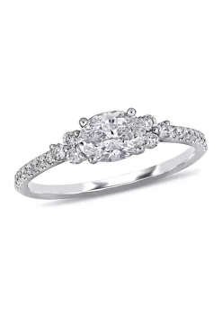 Best reviews of ⌛ 1 ct. t.w. Diamond Oval Engagement Ring in 14k White Gold by Belk & Co. 🥰
