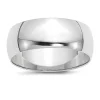 Cheapest ✔️ Men's 14K White Gold 8 Millimeter Lightweight Half Round Band by Belk & Co. 💯