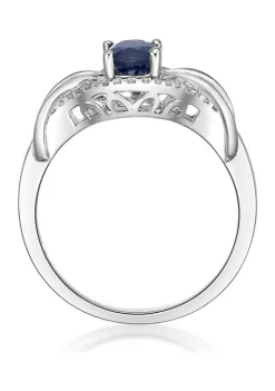 Best reviews of ✔️ 1 ct. t.w. Sapphire and 1/6 ct. t.w. Diamond Ring in 10K White Gold by Belk & Co. ✔️ -DealsBelk & Co. Store Belk 25424