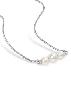 New ๐ฏ Freshwater Cultured Pearl and 1/5 CT TGW White Topaz Bar Necklace in Sterling Silver by Belk & Co. โญ 8 New ๐ฏ Freshwater Cultured Pearl and 1/5 CT TGW White Topaz Bar Necklace in Sterling Silver by Belk & Co. โญ -DealsBelk & Co. Store Belk 25484