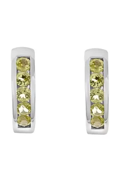 Budget ✨ Sterling Silver Peridot Huggie Hoop Earrings by Belk & Co. ✨ -DealsBelk & Co. Store Belk 25503