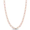 New 🔥 3.5MM Polished Paperclip Chain Necklace in 18k Rose Gold Plated Sterling Silver, 16" by Belk & Co. 😍