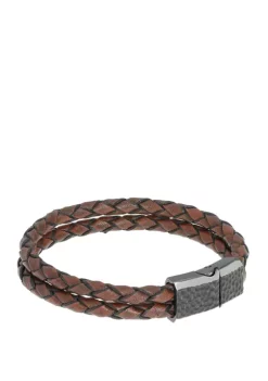 New ๐ Stainless Barce Brown Leather with Magnetic Clasp by Belk & Co. โ๏ธ