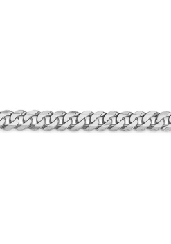 Best reviews of 😉 Mens 14K White Gold 4.75 Millimeter Beveled Curb Chain Bracelet by Belk & Co. ❤️ -DealsBelk & Co. Store Belk 25546