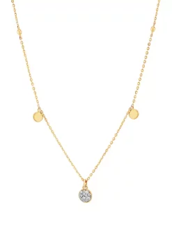 Brand new ⌛ 1/10 ct. t.w. Diamond Necklace in 10K Yellow Gold by Belk & Co. 🔔 -DealsBelk & Co. Store Belk 25555
