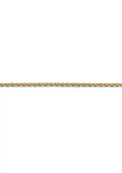 Best deal 🧨 14K Yellow Gold 1.25 Millimeter Diamond Cut Adjustable Cable Chain by Belk & Co. ✔️ -DealsBelk & Co. Store Belk 25565