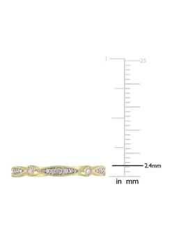 Outlet ❤️ 1/4 ct. t.w. Diamond Wedding Band in 10K Yellow Gold by Belk & Co. 🌟 -DealsBelk & Co. Store Belk 25652