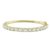 Hot Sale 🤩 6.3 ct. t.g.w. Aquamarine Bangle in Yellow Plated Stering Silver by Belk & Co. ✔️