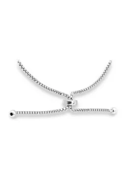 Cheapest 🎁 1/8 ct. t.w. Diamond Crescent Moon Adjustable Bracelet in Sterling Silver by Belk & Co. 🎁 -DealsBelk & Co. Store Belk 25682