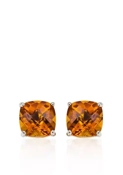 Wholesale 🔔 14k White Gold 8mm Citrine Stud Earrings by Belk & Co. 🛒 -DealsBelk & Co. Store Belk 25787