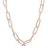 Brand new 🥰 6MM Polished Paperclip Chain Necklace in 18k Rose Gold Plated Sterling Silver, 16" by Belk & Co. 🧨