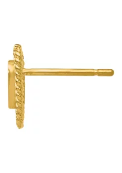 Outlet 🧨 14K Yellow Gold Heart Earrings by Belk & Co. 🛒 -DealsBelk & Co. Store Belk 25813