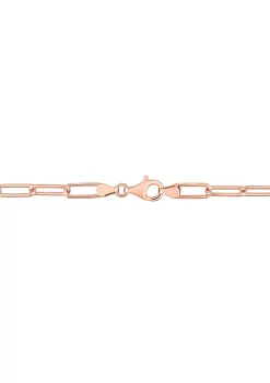 Coupon 🥰 5MM Polished Paperclip Chain Necklace in 18k Rose Gold Plated Sterling Silver, 18" by Belk & Co. 👏 -DealsBelk & Co. Store Belk 25823