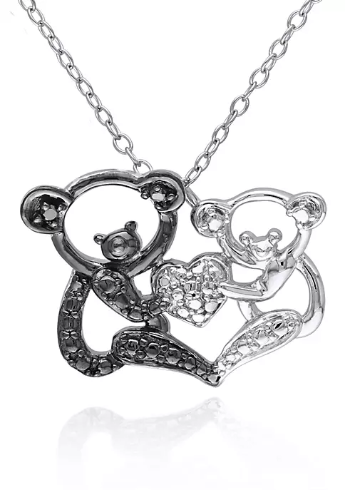 Best deal ✨ Black Diamond and White Diamond Accent Bear Pendant in Sterling Silver by Belk & Co. 😍 3 Best deal ✨ Black Diamond and White Diamond Accent Bear Pendant in Sterling Silver by Belk & Co. 😍 - Image 3