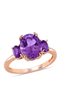 Hot Sale 🔥 Amethyst 3 Stone Ring by Belk & Co. 😍 -DealsBelk & Co. Store Belk 25885