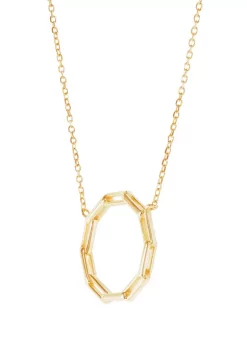 Hot Sale 🌟 Paperclip Circle on Rolo Chain in 10K Yellow Gold by Belk & Co. 🧨 -DealsBelk & Co. Store Belk 25902