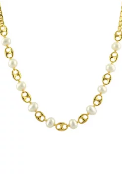 Best Pirce 😍 Freshwater Pearl Necklace in Sterling Silver by Belk & Co. 🧨