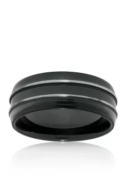 Best Sale ❤️ Men's Stainless Steel Black Ion Plated Ring by Belk & Co. ⭐ -DealsBelk & Co. Store Belk 25940