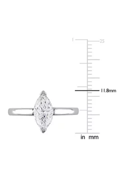 Flash Sale 🌟 1 CT TW Marquise-Cut Diamond Solitaire Engagement Ring in 14k White Gold by Belk & Co. 🤩 -DealsBelk & Co. Store Belk 25951