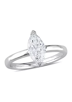 Flash Sale 🌟 1 CT TW Marquise-Cut Diamond Solitaire Engagement Ring in 14k White Gold by Belk & Co. 🤩 -DealsBelk & Co. Store Belk 25953