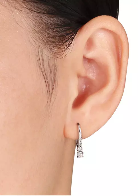 Top 10 ๐ฏ 1/3 ct. t.w. Diamond Drop Earrings in 10k White Gold by Belk & Co. โค๏ธ 2 Top 10 ๐ฏ 1/3 ct. t.w. Diamond Drop Earrings in 10k White Gold by Belk & Co. โค๏ธ - Image 2