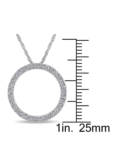 Brand new ❤️ 1/10 ct. t.w. Diamond Circle Of Life Pendant with Chain in 10k White Gold by Belk & Co. 🔥 2 Brand new ❤️ 1/10 ct. t.w. Diamond Circle Of Life Pendant with Chain in 10k White Gold by Belk & Co. 🔥 - Image 2