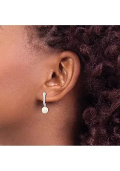 Best reviews of 🛒 14K White Gold 6-7mm Round White Freshwater Cultured Pearl Dangle Earrings by Belk & Co. 🧨 -DealsBelk & Co. Store Belk 25997