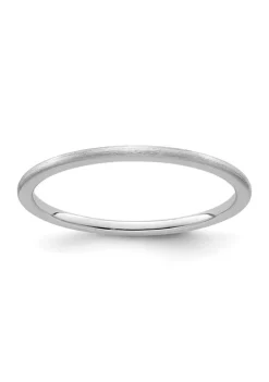 Best Sale 🔥 10K Gold 1.2mm Half Round Satin Stackable Band by Belk & Co. ✔️