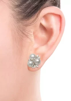 New ๐ 6-7 Millimeter Cultured Freshwater Pearl and Diamond Accent Fruit Earrings in Sterling Silver by Belk & Co. ๐ 6 New ๐ 6-7 Millimeter Cultured Freshwater Pearl and Diamond Accent Fruit Earrings in Sterling Silver by Belk & Co. ๐ -DealsBelk & Co. Store Belk 26013