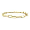Top 10 😍 18k Yellow Gold Plated Sterling Silver 6mm Paperclip Chain Anklet, 9" by Belk & Co. 🔔