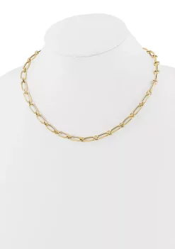 Buy ✔️ 14K Yellow Gold Polished Fancy Link Necklace by Belk & Co. 🛒 -DealsBelk & Co. Store Belk 26052
