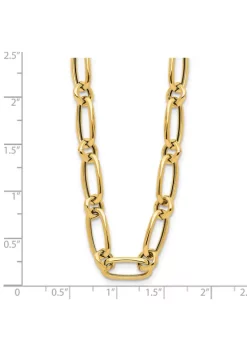 Buy ✔️ 14K Yellow Gold Polished Fancy Link Necklace by Belk & Co. 🛒 -DealsBelk & Co. Store Belk 26053