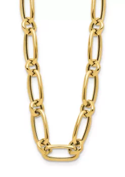 Buy ✔️ 14K Yellow Gold Polished Fancy Link Necklace by Belk & Co. 🛒 -DealsBelk & Co. Store Belk 26055