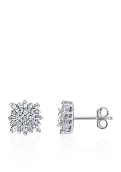 Best reviews of ⭐ 0.33 ct. t.w. Diamond Earrings in 10K White Gold by Belk & Co. 🎁