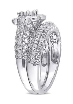 Best Pirce ✨ 1/6 CT TW Diamond Vintage Bridal Set in Sterling Silver by Belk & Co. 👏 -DealsBelk & Co. Store Belk 26116