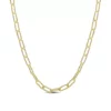 Outlet ❤️ 18k Yellow Gold Plated Sterling Silver Fancy Paperclip Chain Necklace by Belk & Co. ✨